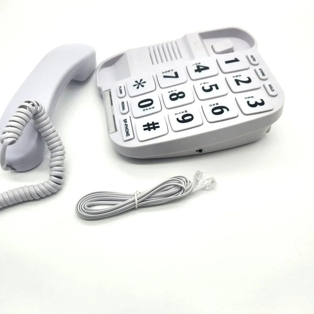 JeKaVis Senior Phone JF11W Big‎ Button Corded Amplified Speakerphone